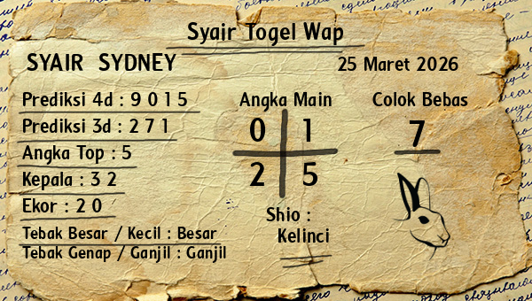 Prediksi Sydney