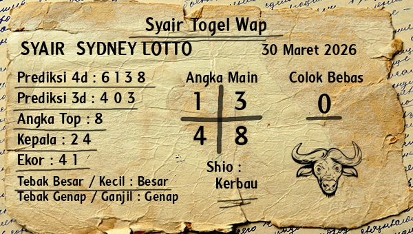Prediksi Sydney Lotto