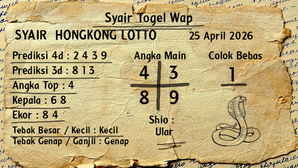 Prediksi Hongkong Lotto