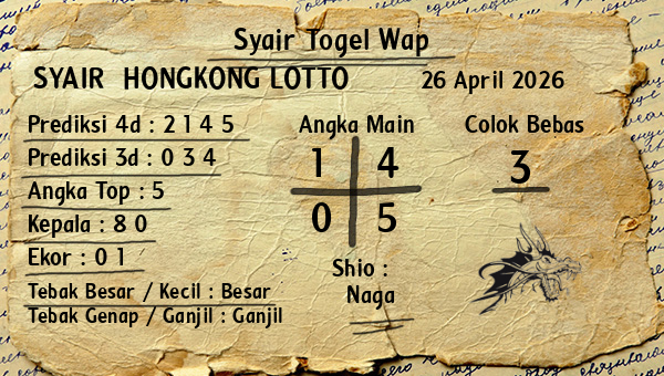 Prediksi Hongkong Lotto