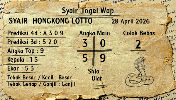 Prediksi Hongkong Lotto