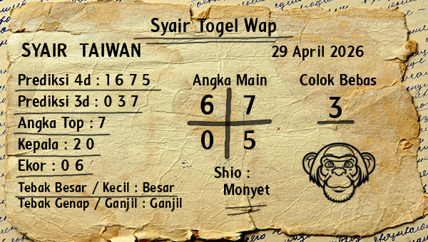 Prediksi Taiwan