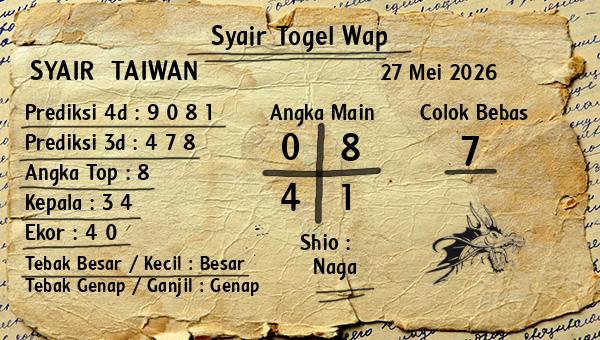 Prediksi Taiwan