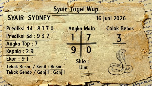 Prediksi Sydney