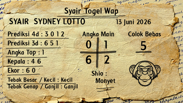 Prediksi Sydney Lotto