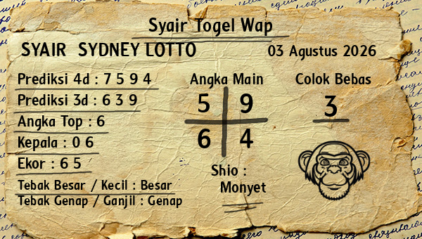 Prediksi Sydney Lotto