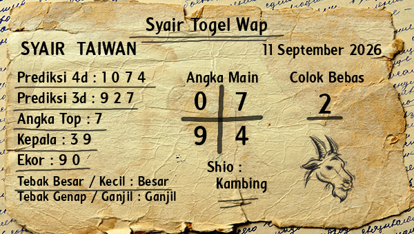 Prediksi Taiwan