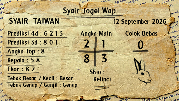 Prediksi Taiwan
