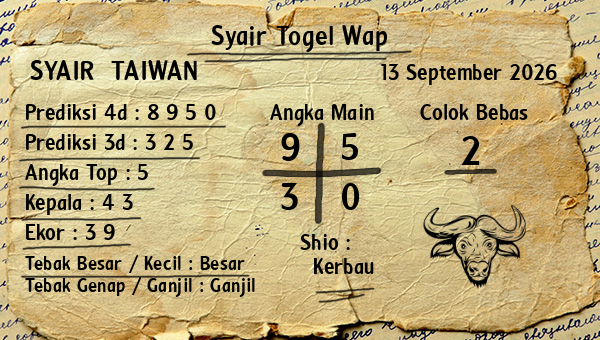 Prediksi Taiwan