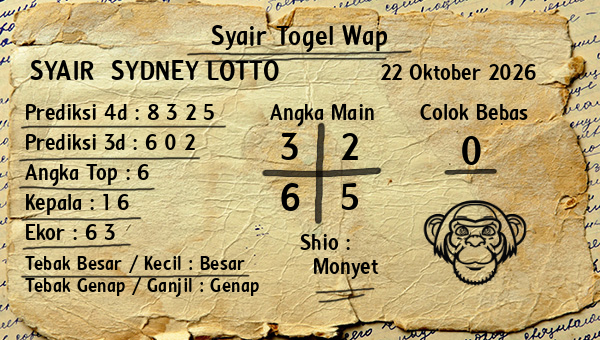 Prediksi Sydney Lotto