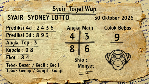 Prediksi Sydney Lotto