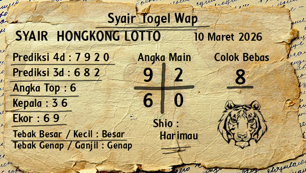 Prediksi Hongkong Lotto