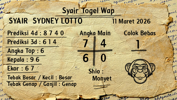 Prediksi Sydney Lotto