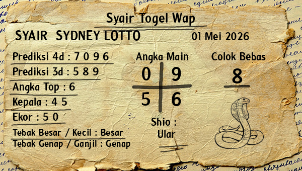 Prediksi Sydney Lotto